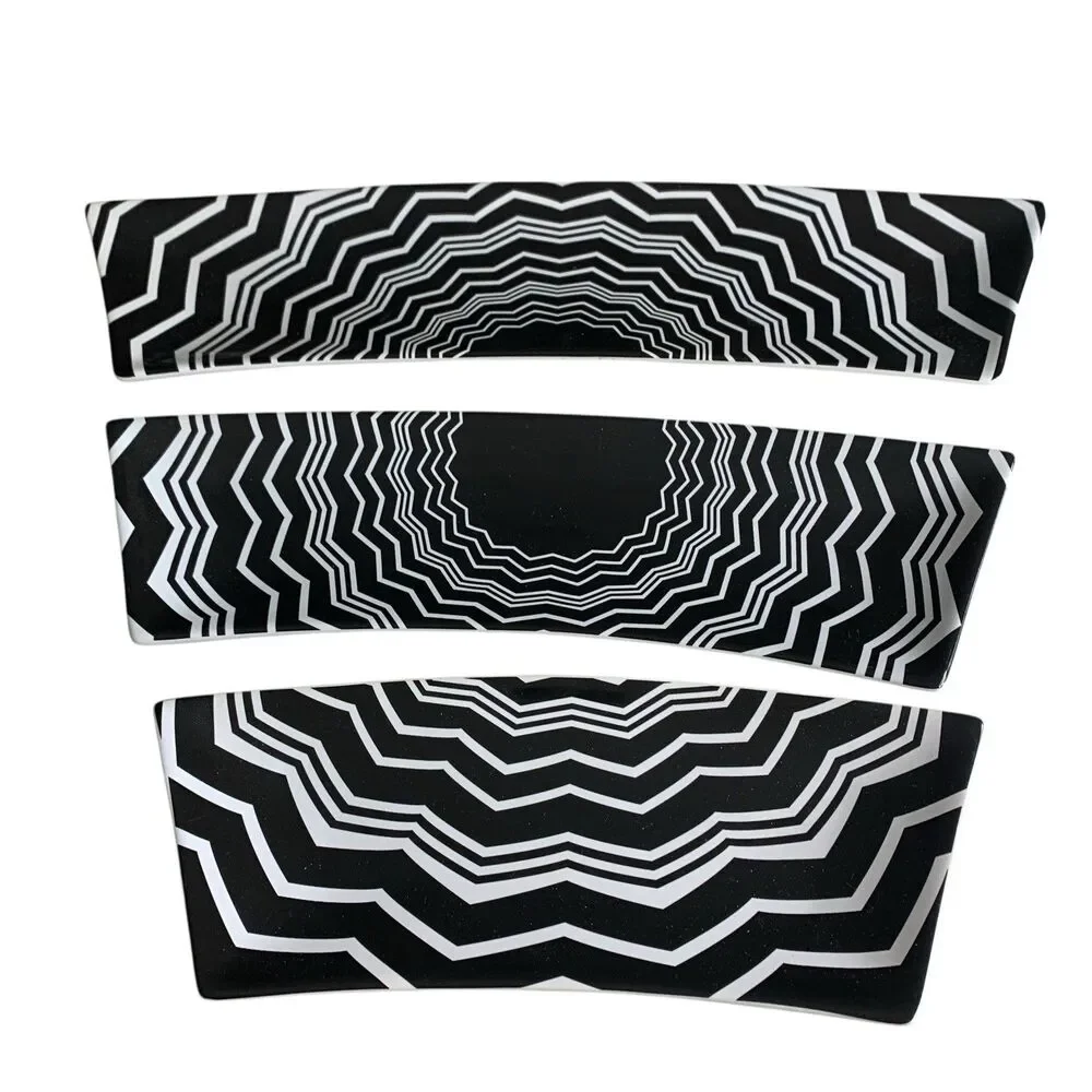 Missoni x Target Geometric Set Of 5 Stoneware Curved Appetizer Dishes Zig Zag